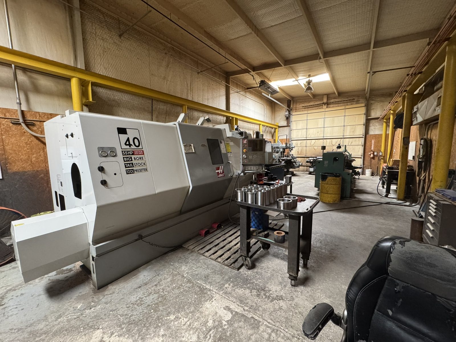 HAAS CNC machining center on Snelson's shop floor, Midland TX