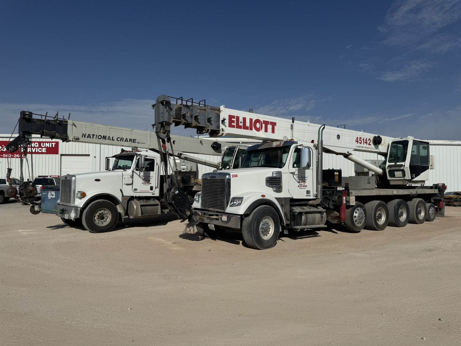 Tim Snelson's Pumping Unit Service shop on the I-20 in Midland, Texas